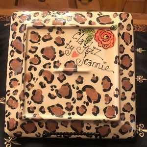 ClaybiZ by Jeannie Kitchen - Whimsical Leopard/Rose Plate Collection! ClaybiZ by Jeannie Kitchen - Whimsical Leopard/Rose Plate Collection!
